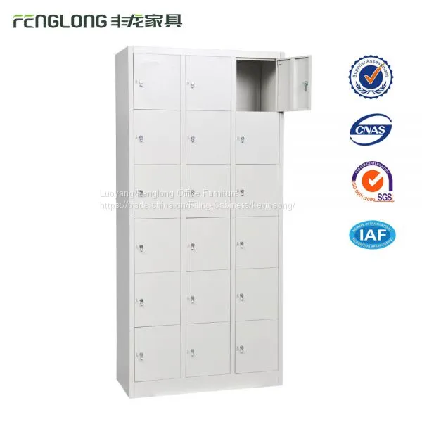 Public 18 Door Locker Steel Locker Cabinets With CKD Package photo-3