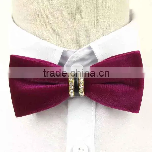 2015 Gentleman Wedding Party Tuxedo Bright Color Mens Bow Ties Pre-tied Adjustable Red Black Stripes Tartan Free Shipping photo-2