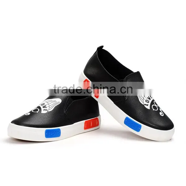 Hot Selling Ladies pu Leather Slip on Shoes Women Platform Shoes 2017 China Market photo-3