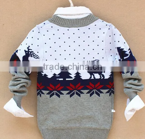 Baby Boys Nordic Snowflake Reindeer Cardigan Sweater photo-2