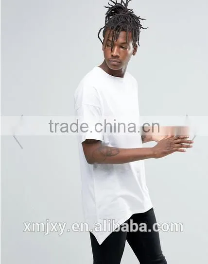 2016new Fashion Mens t Shirt Irregular Cutting t Shirt Blank Tee photo-4