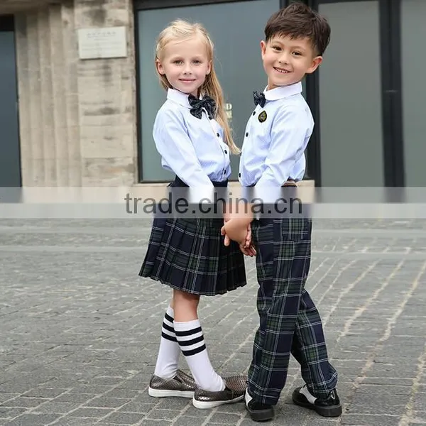 Hot Sell Factory Price Fashion School Uniform,new Style Kindergarten School Uniform Plaid Skirts photo-2
