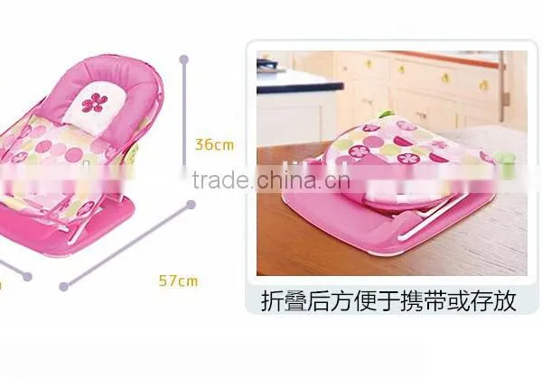 Popular Baby Care Product Portable Foldable Baby Bather Bath Seat Chair