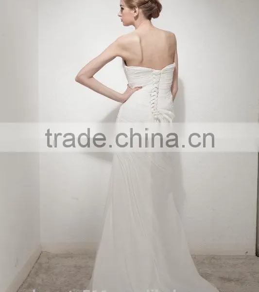 Mermaid Sweetheart Court Train Lace Wedding Dress AS30702 photo-2