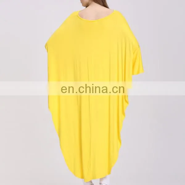 Latest Fashion Long Top Dolman Sleeve Design Short Front Long Back Top photo-5