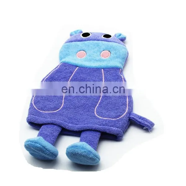 Custom Cotton Terry Cloth Animal Puppet Bath Glove Wash Mitt For Baby photo-4