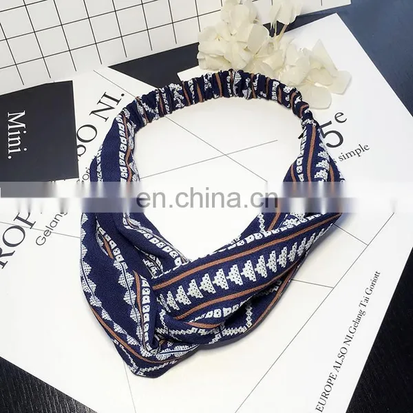 Cross Cloth With A Korean Belt In the Middle of TheKnot Geometric Design Headdress photo-2