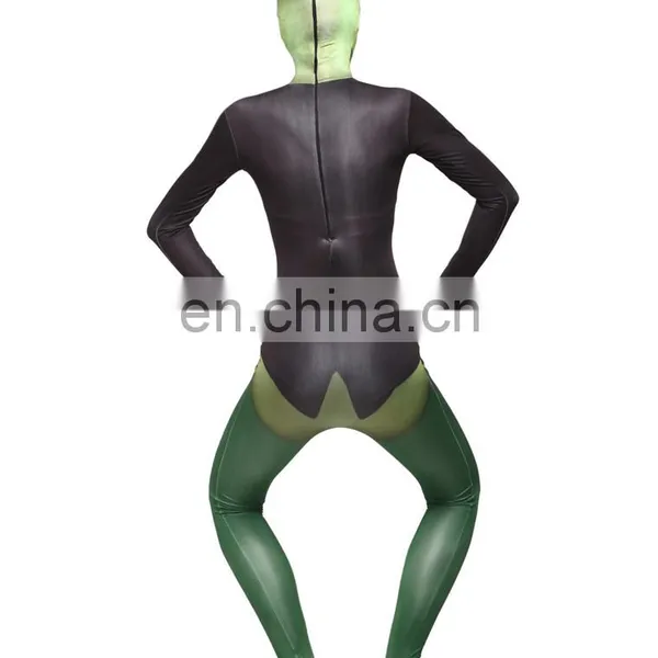 Green Frog Full Body Spandex Lycra Catsuit Cosplay Party Dress Funny Costume photo-4