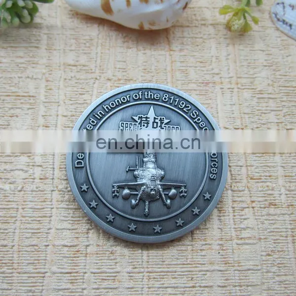 Logo Engraved Antique Silver Coin Colored Silver Coins photo-3