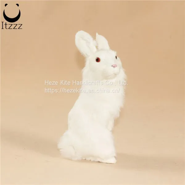 2019 High Quality Simulation Animals Lifelike Rabbit for Home Decoration photo-4
