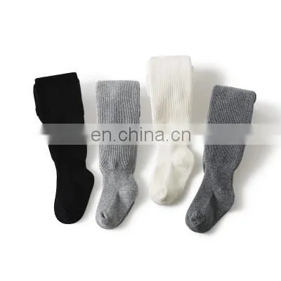 Children's Thickened Pantyhose Autumn and Winter New Solid Color Bottoming Socks for Boys and Girls Plus Cashmere Baby Openable photo-3