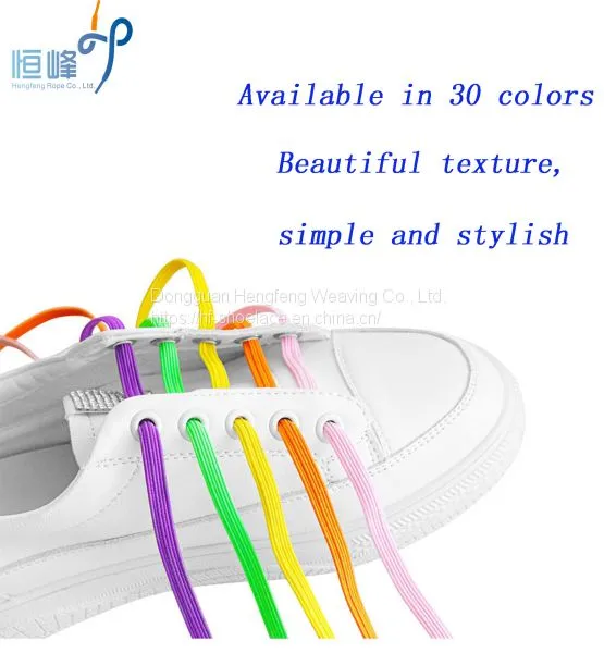 Cheap New Fashion Colorful Metal Lazy Elastic Flat No Tie Magnetic Shoelaces photo-3