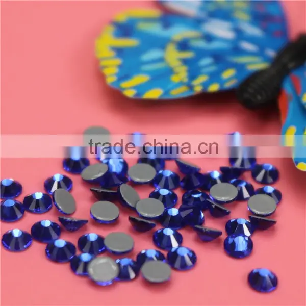 Top Quality Wholesale Light Sapphire Rhinestone Flatback Hot Fix Crystal Beads photo-3