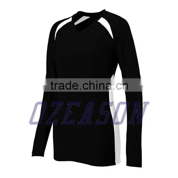 Newest Volleyball Uniform Designs for Women, Custom Long Sleeve Volleyball Jersey Supplier's Choice photo-3