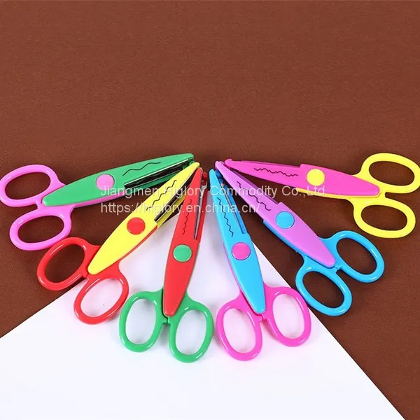 Colorful Paper Edge Scissor Set for Teachers Crafts Scrap Booking Kids Crafting Zig Zag Scissors photo-5