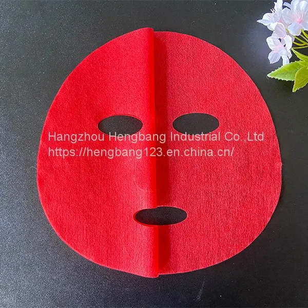 Chinese Red Face Mask Sheet Or Facial Mask Fabric photo-2