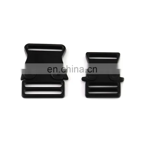 Custom Dog Collar Buckle Black Heavy Duty Durable Metal Side Quick Release Buckle Dog Collar Buckle photo-2