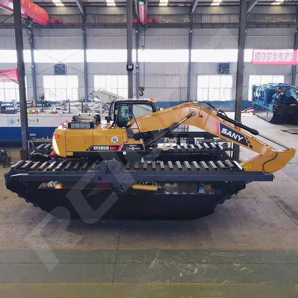 Pontoon Amphibious Excavators Fuel Saving Excavator Under Water for Dredging photo-2