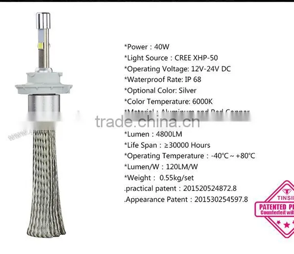 Top Quality24w 3x5 Square Led Headlight,h13 Led Headlight,p15d Led Motorcycle Headlight photo-3