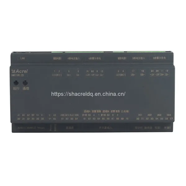 AMC100-ZD Series DC Power Distribution Monitoring Device A+B Two Incoming lines For Power Management of Data Center Servers