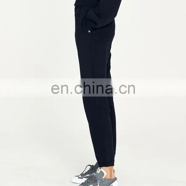 Wholesale High Quality Cotton Basic Terry Joggers Pants Women Casual Athletic Track Sweatpants Female Gym Sportswear photo-5