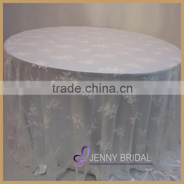TL002C Factory Custom-made Round Lace Tablecloth Quality Choice photo-2