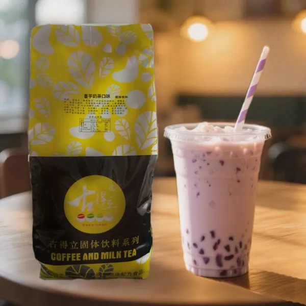 3-in-1 Instant Milk Tea Powder  Taro 3in1 Instant Milk Tea Powder Mix Halal 500g – Bubble Tea Base for Home & Stall  TikTok Shop