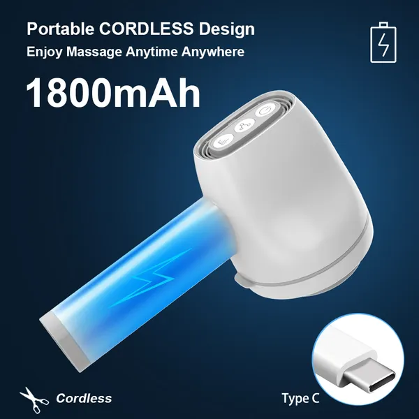 Handheld Electric Body Massager With 8 Massage Heads for Full Body Care MH-668 photo-2