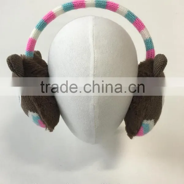 Funny Ear Muff Winter Knit Warm Earmuffs Exquisite Owl Animal Pattern photo-2