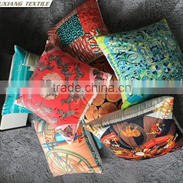 Velvet Digital Printed Cushion Polyester Pillow Sofa Cushions For Sale photo-5