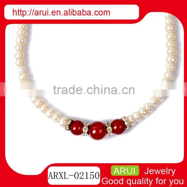 2016 Fashion And Trendy Freshwater Pearl Necklace Modern Pearl Necklace Design photo-2
