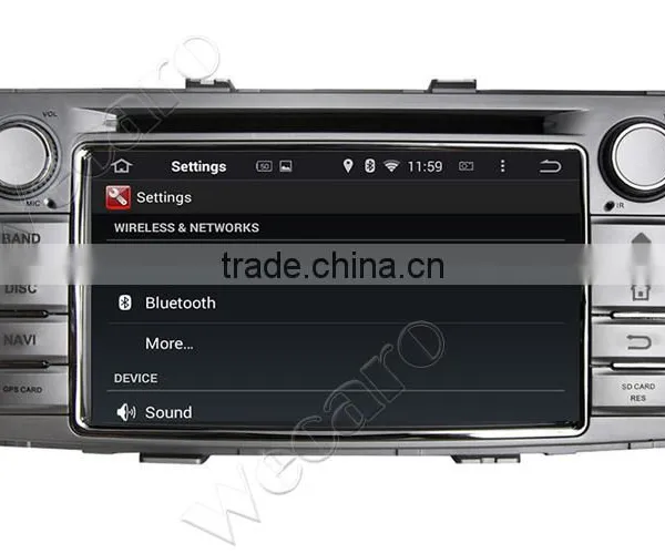 Wecaro Android 4.4.4 Car Dvd Player Quad Core for Toyota Hilux Car Dvd Player Audio System 2012 2013 2014 photo-3