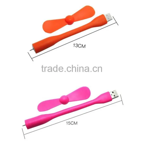 Creative USB Fan Flexible Portable Mini Fan and USB LED Light Lamp for Notebook and Computer photo-3