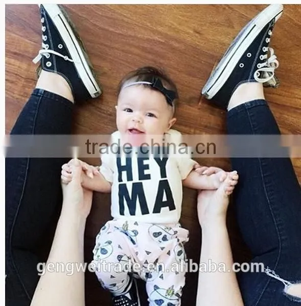 2016 New Design Ins HEY MA Baby Romper Plain White Children Clothes Toddlers Romper Suit photo-2