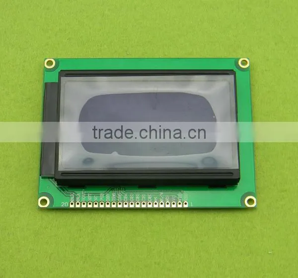 With 12864 Pin 5V Blue Screen LCD Screen Chinese MCU LCD Font Matching