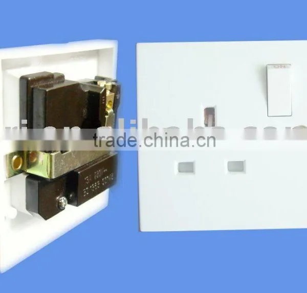 Bakelite,BS,1G+ 13A Wall Switch Socket photo-3