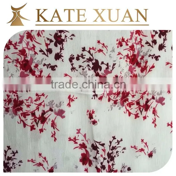 Plain Weave Slightly Transparent Fashion Print Viscose Rayon Fabric photo-2