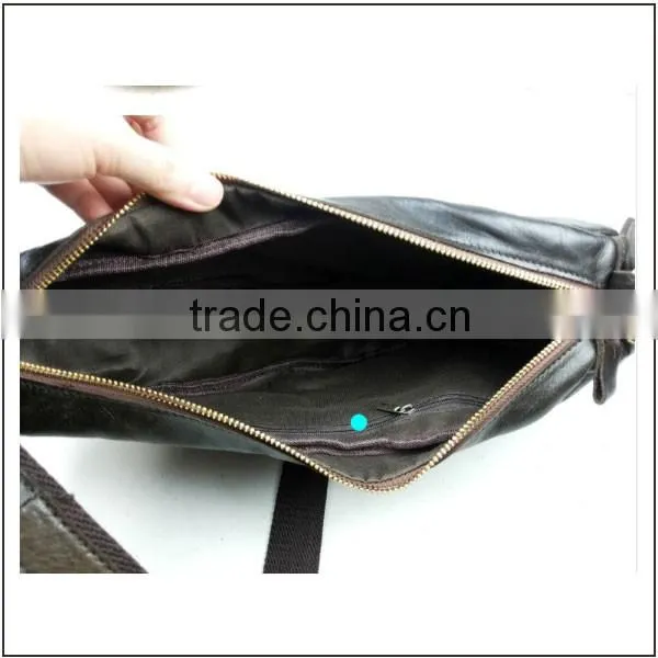 Fanshion Design Leisure Shoulder Backpack Genuine Leather Chest Bag for Men photo-5