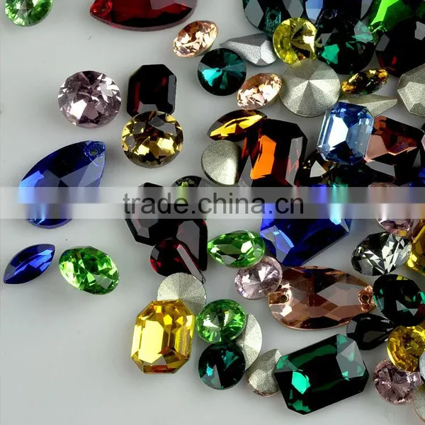 Foiled Back Crystal Sew on Stones, Unfoiled Crystal Stones Both Available