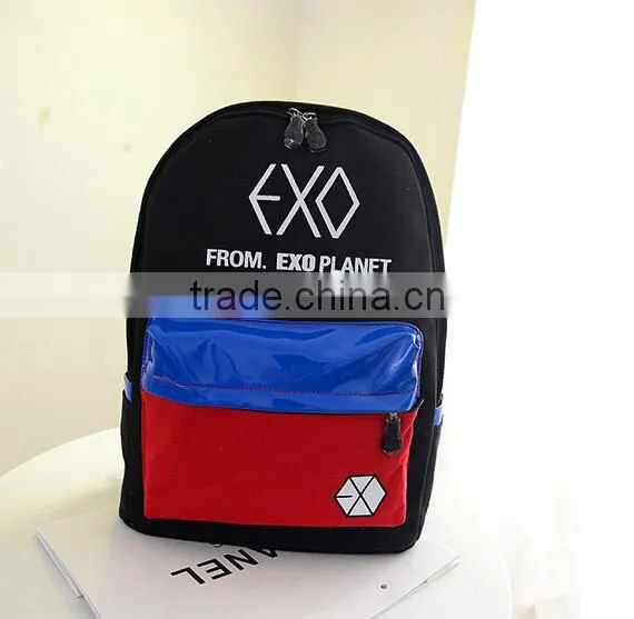 2015 New Design Ladies Colors Canvas Backpack for Stock photo-5