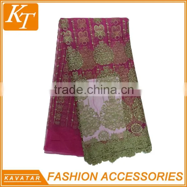 Kavatar Brand Latest African Cord Guipure Lace Fabric photo-4