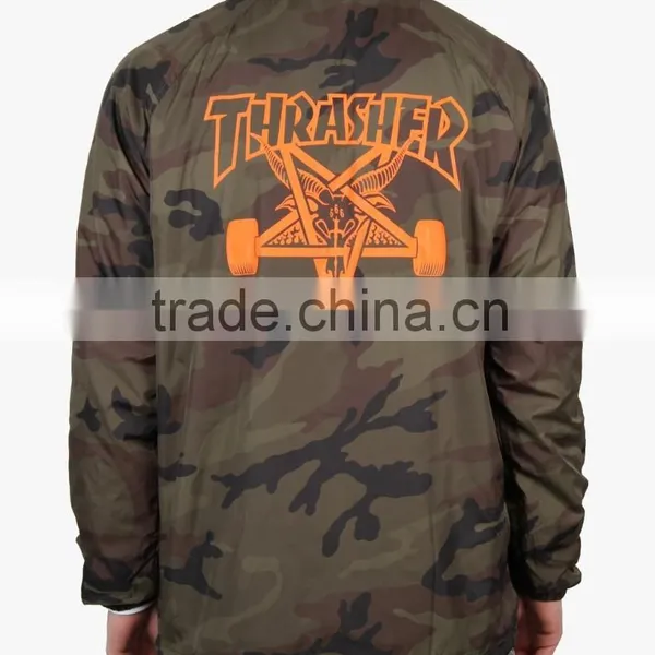 Camouflage Coaches Jacket, Custom Camouflage Coaches Jacket, Camouflage Cheap Coaches Jacket photo-5