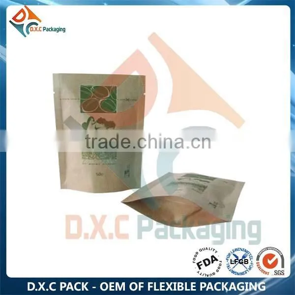 Food Safe Custom Kraft Paper Foil Bag Free-standing photo-6
