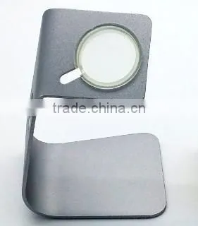 2015 Hot Aluminium Silver Watch Charging Stand for Apple Watch