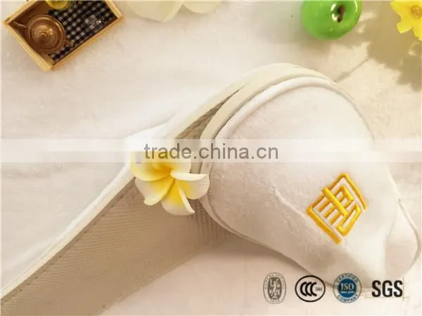 Star Hotel Senior Cut Pile Bathroom Slipper With Gold Embroidary Logo photo-5