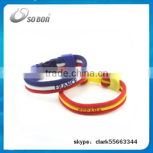 Best Selling Wholesale Bracelet Country Flag Wristband for Promotion photo-4