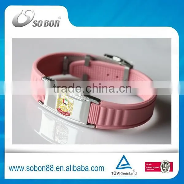 Wholesale in Japan Silicone Energy Bracelet, Health Titanium Germanium Negative Ion Bracelet Made in CHINA photo-3