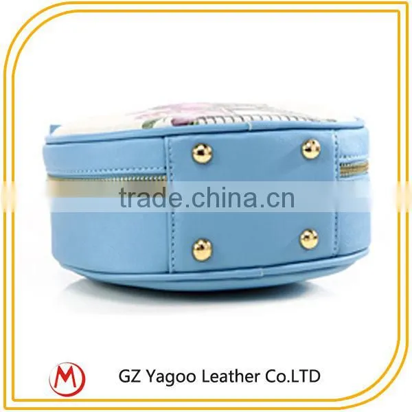 Round Shoulder Bag Color Printing Paris Hand Bags photo-5