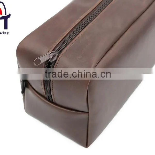 High Quality PU Leather Makeup Cosmetic Bag Packaging Storage Bag photo-4