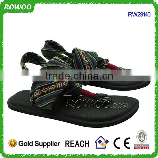 New Products on China Market Women's Yoga Sling Ethnic Cloth Sandals photo-3